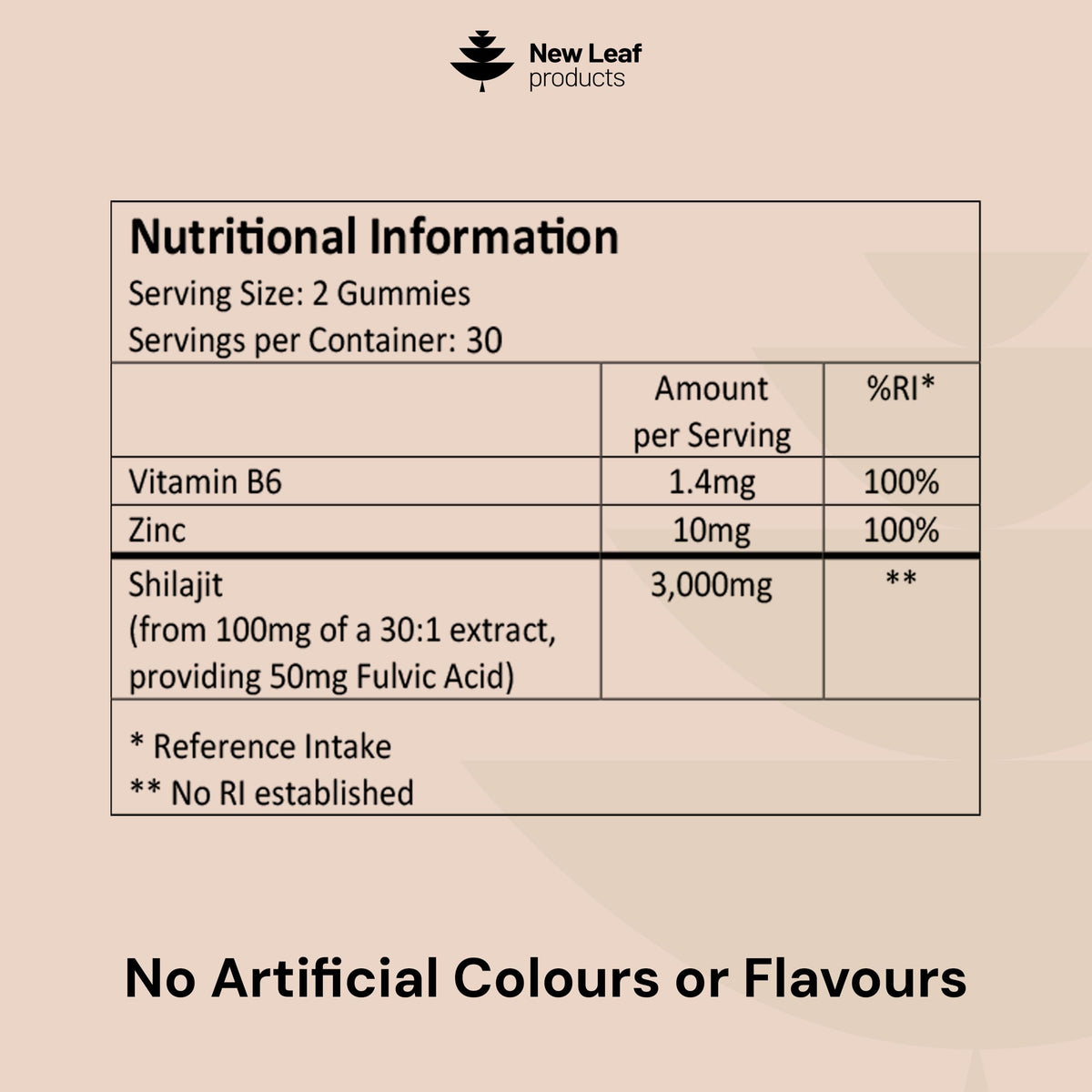 NEW LEAF PRODUCTS Shilajit Gummies - Enriched with Zinc & Vitamin B6 - High Strength 3000mg Pure Himalayan Shilajit for Men and Women - Berry Flavoured, Vegan Shilajit Gummies By New Leaf