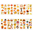 YAAVAAW Autumn Thanksgiving Temporary Tattoos for Boys,Girls,Kids,10 Sheets Kids Tattoos Fall Harvest Pumpkin Turkey Tattoo Stickers for Children's Stick on Tattoos Autumn Thanksgiving Theme Party Bag Filler