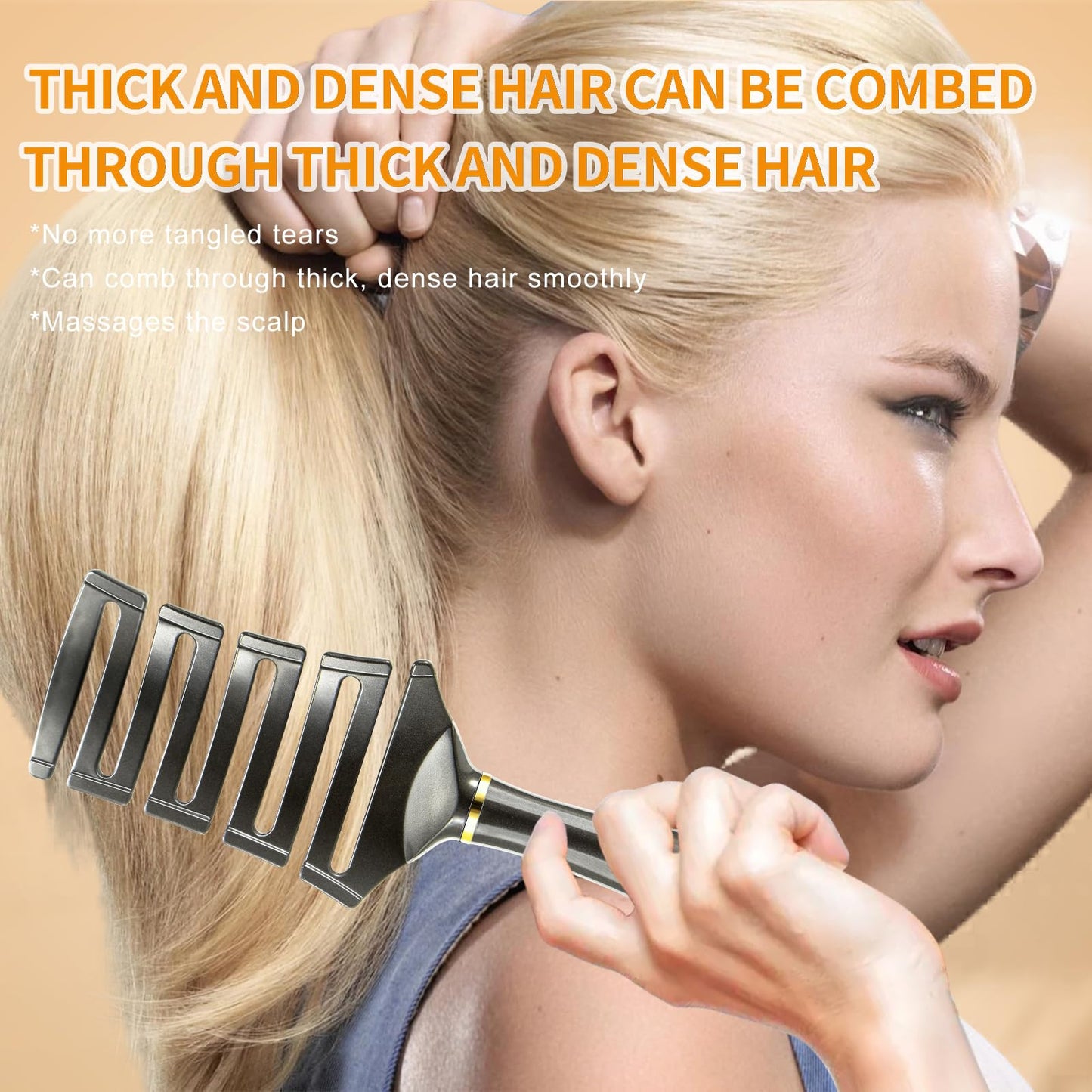 SHINLEA Detangling Hair Brush, Wet Brush Detangler for Women, Men & Kids, Anti-Tangle Vented Paddle Brushes for Wet, Dry, Straight & Curly Extension Hair, Unique Fishbone Design, Styling Tool