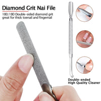 VOGARB Long Handled Toenail Clippers for Thick Nails, Heavy Duty Large Toe Nail Clippers Set for Seniors, Men, Adult, Podiatrist, 5pcs Set