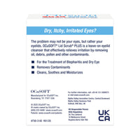 OCuSOFT Lid Scrub Plus 20 Wipes for Eyes, Cleansing, Moisturizing, Treating Dry Eye, Meibomian Gland Dysfunction, Blepharitis Including Demodex