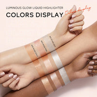 TBeautfave Tbeautfave Liquid Highlighter Makeup, Cream Highlighter, Natural Bronzer Face Glitter Stick, Moisturizing Cream Contour Face Illuminator for Face Body Eyes Collarbones Glow