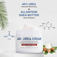 Urea Foot Cream, Urea Cream 40 Percent For Feet, Foot Cream for Cracked Heels and Dry Skin, Urea Cream for Hand,Foot and Body Care Deep Moisturizing Callus Remover Nourishes Soften