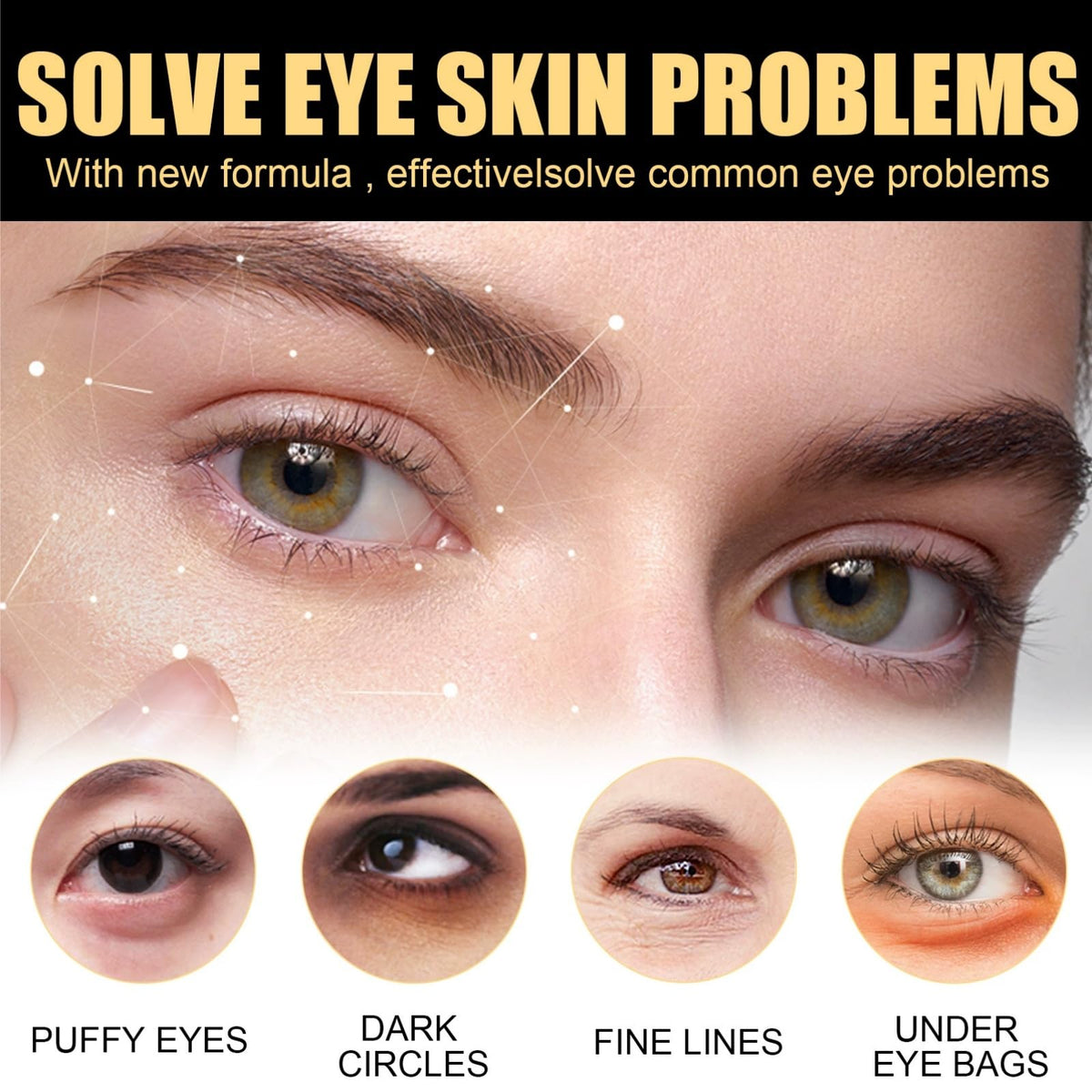 SingHao 2 Pcs Lutein Eye Essence Oil,Lutein Eye Wrinkle Essence Oil,Vitamin C Lutein E/ye Essen/ce O/il,Vc E/ye Wrinkle Essen/ce O/il,Lu/tein Essential O/il,L/utein Rollerball Ess/ence,E/ye Bags Remover
