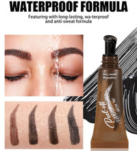 Generic Eyebrow Tint and Eyelash Tint Kit with Waterproof Brow Dye Gel Gentle Formula for Sensitive Skin, Easy Peel Off Technology for Quick Application, Dark (01# Warm brown)