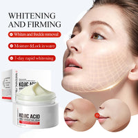 Kojic Acid Face Cream and Kojic Acid Face Serum - Skin Lightening Cream for Anti Aging - Dark Spot Remover for F-ace - Hydrating Serum for Dry Skin - Even Skin Tone, Anti Wrinkle, Moisturising