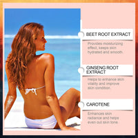 MINSHZEE Sunscreen Tanning Drops, Natural Ingredients Liquid Tanning Drops for Women and Men, Enhance Your Natural Skin Tone, Natural Bronze, 1 Piece, 60ml