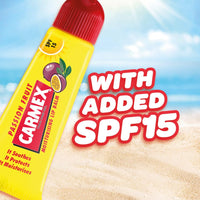 Carmex Passion Fruit Lip Balm Tube | SPF 15 For Sun Protection | Soothes And Repairs Dry, Cracked Lips | Intensely Hydrating Winter Lip Care Formula (10 g)