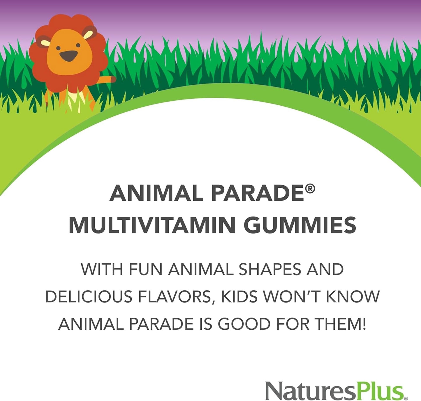 Nature's Plus NaturesPlus Animal Parade Kids Gummies - Pure and Vegan Gummies Multivitamin for Children - Gluten Free, Vegan, Non GMO - 90 Gummies