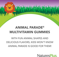Nature's Plus NaturesPlus Animal Parade Kids Gummies - Pure and Vegan Gummies Multivitamin for Children - Gluten Free, Vegan, Non GMO - 90 Gummies