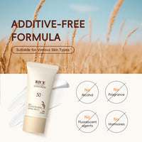 Shefave Rice Sunscreen With Probiotics,SPF 50 Face Moisturiser, Korean Rice Ultra-Light Sunscreen For Face&Body,SPF Face Cream With UVA&UVB Protection For Protects&Brightens Skin,Dry Sensitive Skin,Non-Greasy
