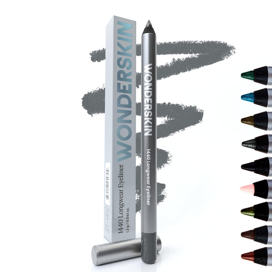 Wonderskin 1440 Longwear Eyeliner Eye Makeup Pencil Eyeliner Waterproof Super Creamy Smudge Proof Eye Makeup (Oyster Blue)