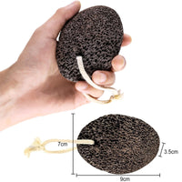 PHOGARY Natural Pumice Stone for Feet, 1 Pack Volcanic Lava Foot Stone Pedicure Tools Hard Skin Callus Remover for Feet and Hands - Natural Foot File Exfoliation to Remove Dead Skin-Black Foot Pumice