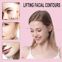 TUHOWEWZ Face Lift Tape, 20 Pcs Invisible V Face Sticker with 8 Lifting Ropes, Instant Makeup Facade Lift Tool, Face Lift Stickers for Wrinkles,Double chin,Jowls,Eyes,Tightening Skin Makeup Lift Tools
