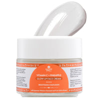 Nature Spell Vitamin C Face Cream, Brightening & Deep Hydration Moisturiser with Pineapple, Helps Reduce Dark Spots & Uneven Skin Tone, Fast Absorbing, For Normal to Dry Skin, Vegan Skincare, 100 ml