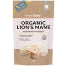 Organic Lions Mane Mushroom Powder, Brain Support & Focus High Strength Full-Spectrum Supplement for Mental Performance - 100g by Inner Vitality