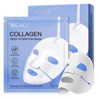 Generic Bio Collagen Face Mask 6pcs, Collagen Sheet Mask, Bio Collagen Face Mask Overnight, Deep Hydration & Firming Collagen Mask, Face Mask Hydrating, Reduce Fine Lines & Wrinkles, Pore Minimizing