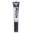 Moon Glow Neon UV Hair Colour Streaks | White | Hair Mascara - Temporary Wash out Hair Dye | Bright Neon Colour, Glows under UV Lighting