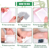 Omagie 20 Pcs Detox Foot Patches,Foot Care Foot Detox Pads To Remove Toxins Foot Patches Detox Foot Pads Natural Cleansing Foot Pads Deep Cleansing For Stress Relief,To Help Cleanse Body