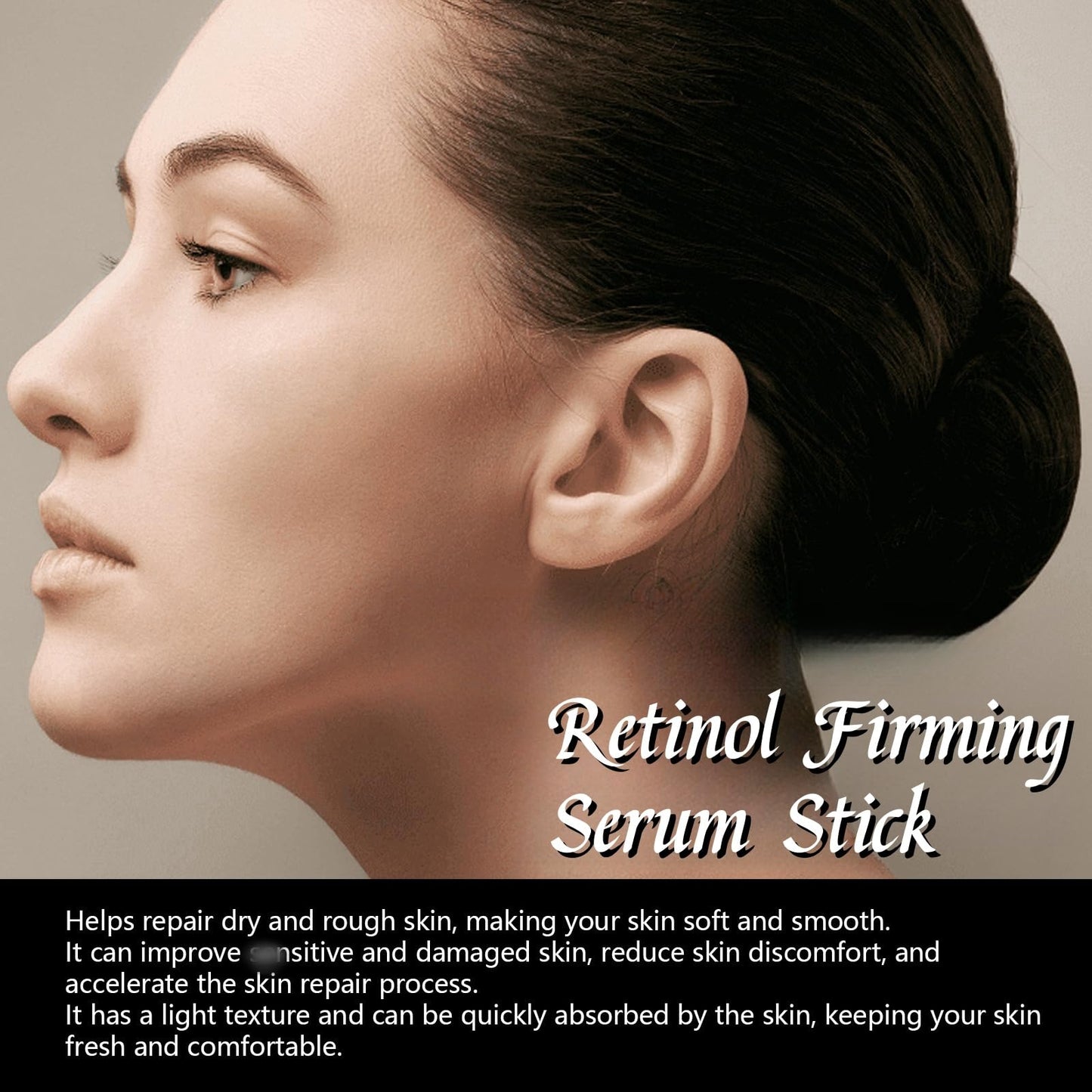 Retinol Facial Firming Stick,Retinol Facial Tightening Stick,Neck and Face Serum Care Stick,Anti-Aging Face Moisturizer,Smoothing Serum Stick,Retinol Moisturiser,Night Cream for Women Anti Aging