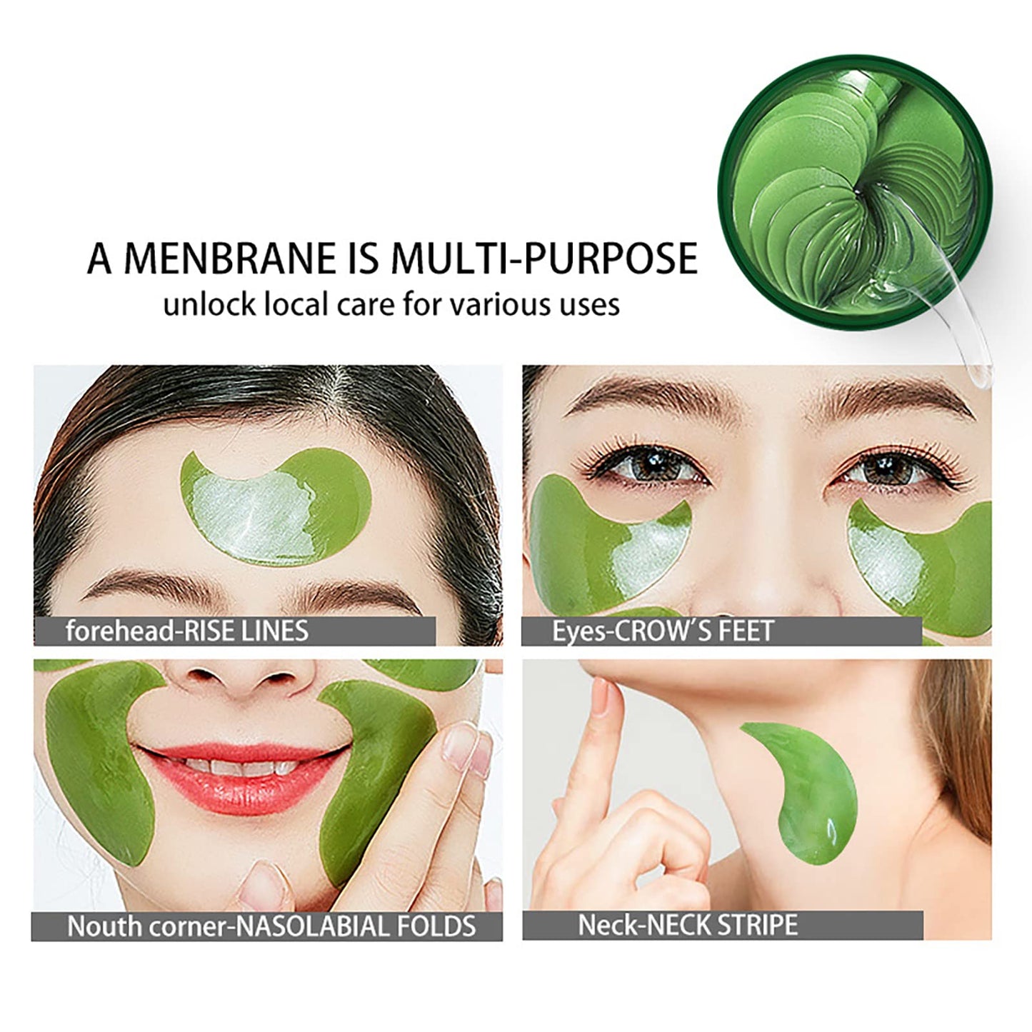 Under Eye Patches, MKNZOME 60 Pairs Under Eye Masks Eye Patches for Puffy Eyes and Dark Circles Eye Gel Pads Anti-Aging, Anti-Wrinkle and Fine Lines Under Eye Treatment for Women Men