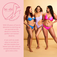 he-shi He-Shi Gold Tanning Milk 200ml - Lightweight Fake Tan Milk with Glycerine & Hyaluronic Acid for Silky Hydrated Skin, Medium Golden Glow - 96% Natural, Suitable for All Skin Types