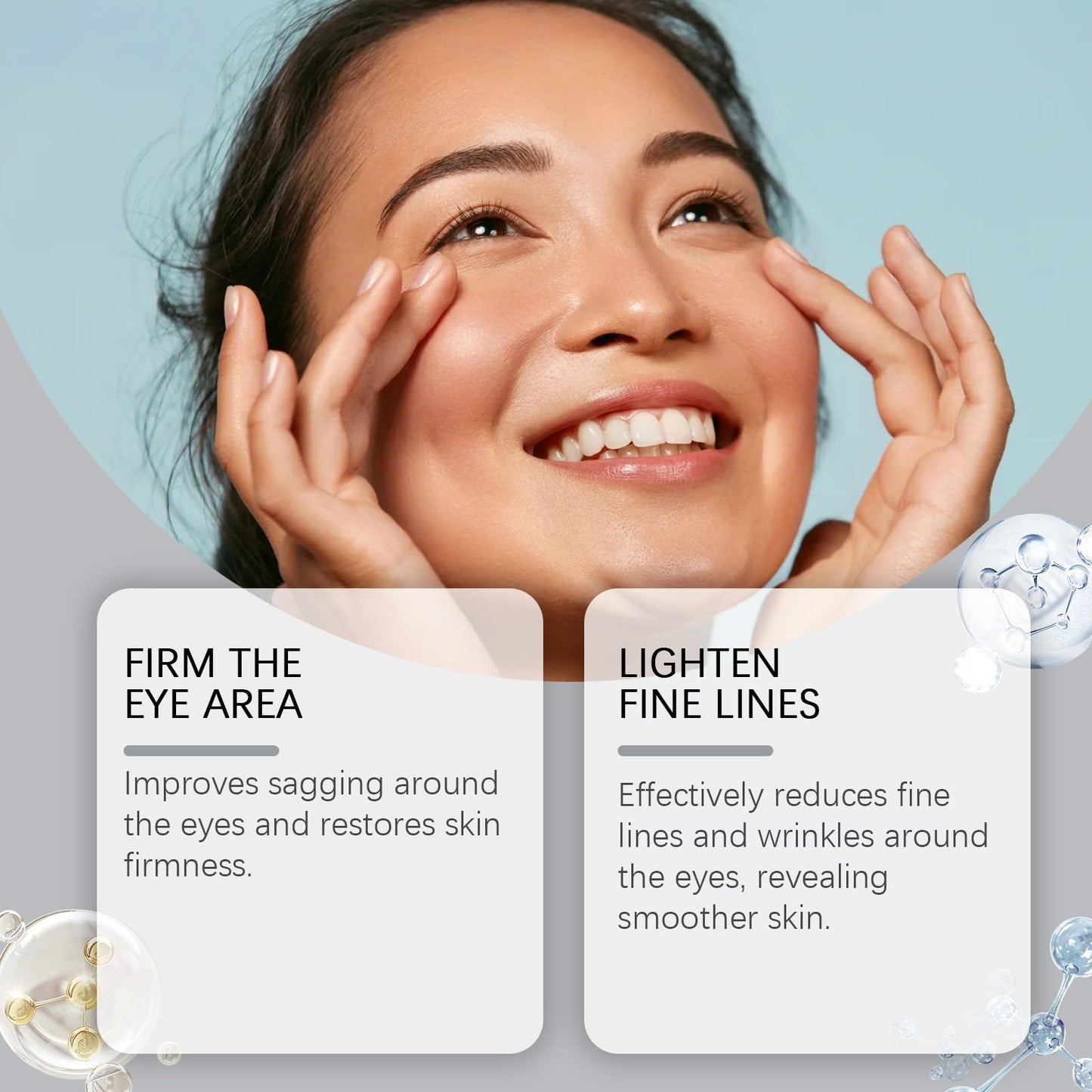 2Pcs Lutein Eye Essence Oil,Lutein Rollerball E/ssence for E/yes,VC Lutein Anti-Wrinkle Essence Oil,Ey/e Cream for Wrinkles,Anti Aging Serum for E/ye,Moisturizing Skin for Eye Bags,Eyebag Remover