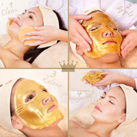 Revitale 24K Gold Face Mask (5 Pack) - Hydrating & Nourishing Sheet with Collagen and Natural Extracts for Radiant, Moisturised Skin