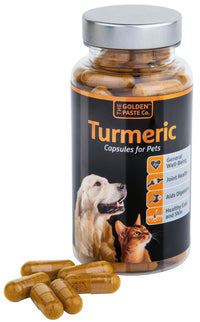 The Golden Paste Co. The Golden Paste Company - Natural Premium Turmeric for Dogs - 90 Capsules - Dog Supplements for Pet Joint Care, Wellness & Digestion - Joint Supplements for Dogs - Advanced Dog Joint Supplements