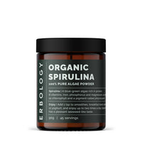 Erbology Organic Spirulina Powder 90g - 45 Servings - Sustainably Sourced in Portugal - Energy and Immunity Support - Rich in Chlorophyll, B Vitamins, Iron and Phosphorus - Vegan - GMO-Free