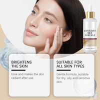 SHEBEEDO 100ML Peel Shot Glow Rice Ampoule, Face Scrub Exfoliator Pore Minimizer for Face, Facial Scrub Exfoliator for Radiant Skin, Lotion for Brightening Exfoliating Moisturizing, Daily Skin Glow Enhancer