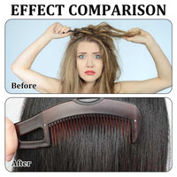 Anmahe 4 PCS Massage Dandruff Comb Remover,2 Brown Hollow Tooth Comb with 2 Orange Scalp Brush,Fine Tooth Comb for Dandruff,Easy to Clean,for Dandruff Removal and Tangled Hair