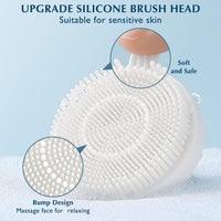 COSLUS Facial Spin Brush Face Cleansing: 7 in 1 Electric Exfoliator Spinning Cleanser Device Waterproof Face Gentle Cleansing Exfoliating Scrubbing Skin Care for Women Men Teenage Girls Set-Blue