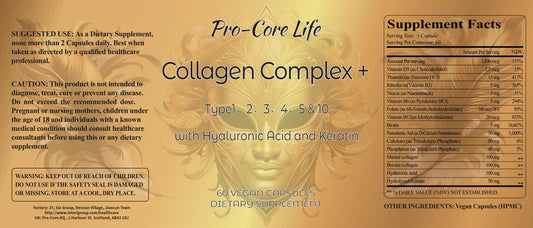 Generic Pro-Core Life Collagen + Biotin + Keratin + Hyaluronic Acid