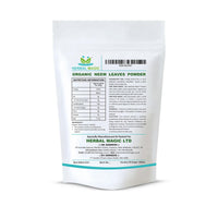 Herbal Magic's Organic Neem Leaves Powder Face Mask - Sparkle your smoothies, shakes, baking - Free from Fillers & Presrevatives -100g - Pack 1