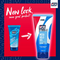 VO5 Mega Hold 24 hour extra strong control Styling Gel for perfectly groomed controlled natural hairstyle 200 ml Multi Buy 2 Pack