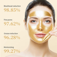 mercham 24K Gold Peel Off Face Masks, Blackhead Remover Mask, Face Masks Skincare Peel Off, Oil Control, Shrink Pores, Deep Cleansing Face Mask, Peel Off Mask for Man & Women