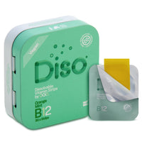 OQO Diso Vitamin B12 (1500mcg) Energy Supplement, Tin of 30 Oral Dissolvable Strips, Fast Absorption, Help Reduce Fatigue & Tiredness, Vegan, Sugar-Free - Orange Mint Flavour