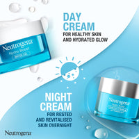 Neutrogena Hydro Boost Day and Night Hydration Regime Set for Dry Skin, Water Gel Moisturiser and Sleeping Cream, Purified With Hyaluronic Acid, Developed with Dermatologists, 25 ml (Pack of 2)