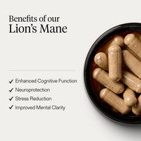 Puresport Lion's Mane Mushroom Supplement Capsules (30 Day Supply), High Strength 3000mg with 20% Polysaccharides and Piperine, Supports Brain Focus, Energy and Memory, Vegan-Friendly