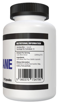 Pure: Vitality Pure Lions Mane 2,000mg (90 Capsules) - GMP HACCP Certified - UK Manufacturer