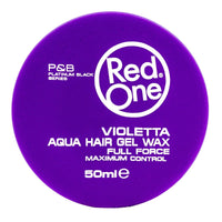 Redone Hair Styling Aqua Wax Violetta 50ml | Travel Size | Strong Hold | Hair Gel Wax | Ultra Hold | Lavender Scent | Men & Women Hair Wax | Maximum Control