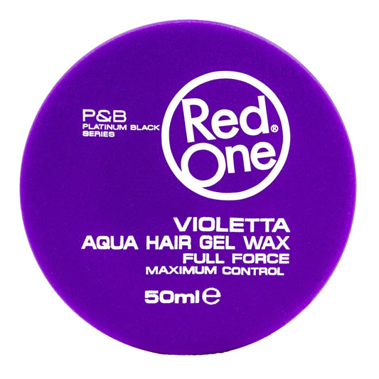 Redone Hair Styling Aqua Wax Violetta 50ml | Travel Size | Strong Hold | Hair Gel Wax | Ultra Hold | Lavender Scent | Men & Women Hair Wax | Maximum Control
