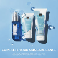 Avon Anew Spa at Home Hydrating Hyaluronic Gift Set, Contains Hydrate & Plump Serum 30ml & Water Cream 50ml, Quench Thirsty Skin and Lock in Hydration, Cruelty Free