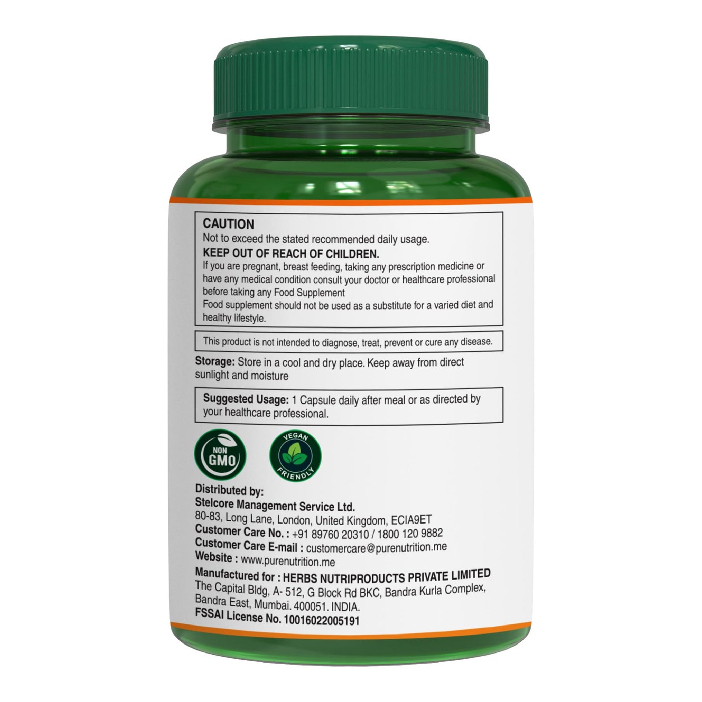 PURENUTRITION ME Pure Nutrition Giloy Supplement Made with Giloy Stem Extract, Leaf Extract & Stem Powder | Equivalent to 5200mg Giloy Powder | Antioxidant and Immune Support | Non-GMO | Once Daily | 120 Days Supply.