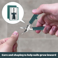 Miiqxx Wide Jaw Slanted Nail Clippers 3 Set of Eagle Beak Nail Clip pers Angled Nail Clipp ers Eagle Beak Beveled Nail Clippers Wide Jaw Opening Anti-Splash Slanted Nail Clipper for Thick Nails, Ingrown Care