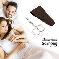 marQus Solingen Scissors - Cuticle Scissors Germany - Curved Blade, Nail Scissors Germany - Pedicure Beauty Grooming Kit for Nail, Eyebrow, Eyelash, Dry Skin - Nail sicssors