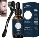 Ninnyi Beard Grooming Care Kit for Men, Beard Oil Roller for Growth
