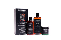 Brickell Men's Products Brickell Men's Daily Advanced Face Care Routine I, Gel Facial Cleanser Wash, Face Scrub, Face Moisturizer Lotion, Natural and Organic, Unscented