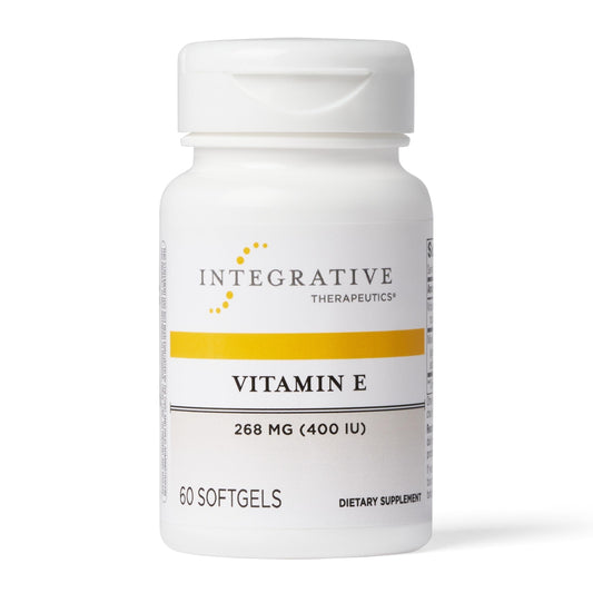 Integrative Therapeutics - Vitamin E - Tocopherol Form of Vitamin E - Supports Heart Health & Promotes Antioxidant Activity* - 60 Softgels